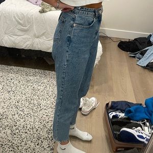 Zara blue mom jeans size 8
